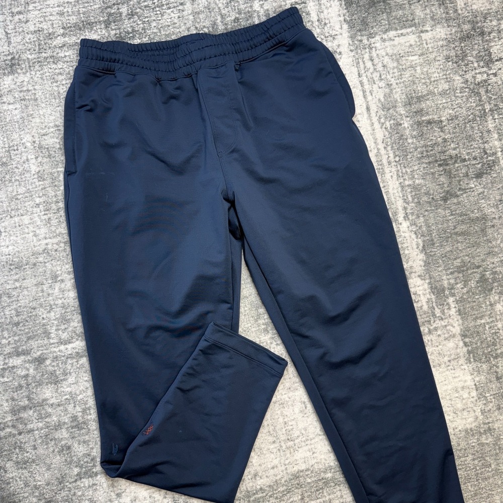 Rhone Sweatpants Mens Large Navy Blue Elastic Waist Tapered Gym Training Running